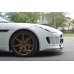 Накладка сплиттер на передний бампер на Jaguar F-Type